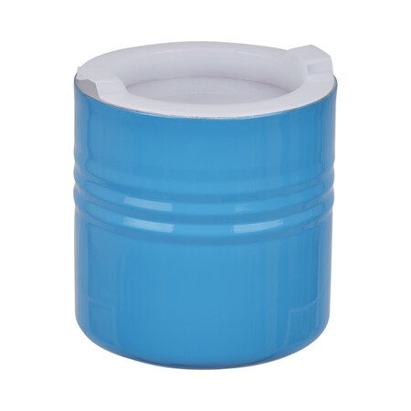Bon Chef Cold Wave Salad Dressing Cont &Stacking Cover  5 1/8" Dia X 5" H  28 Oz 9315CARIBBEANBLUE